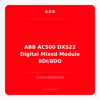 ABB AC500 DX522 Digital Mixed Module 8DI/8DO