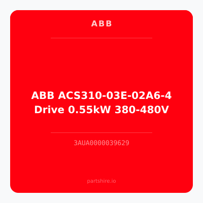 ABB ACS310-03E-02A6-4 Drive 0.55kW 380-480V