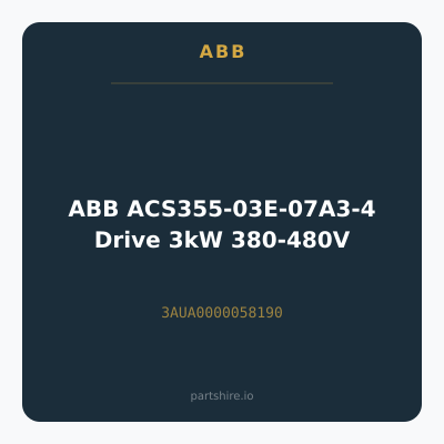 ABB ACS355-03E-07A3-4 Drive 3kW 380-480V