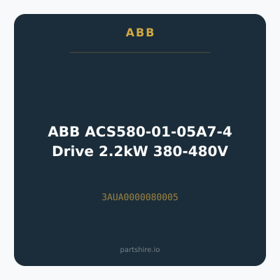 ABB ACS580-01-05A7-4 Drive 2.2kW 380-480V