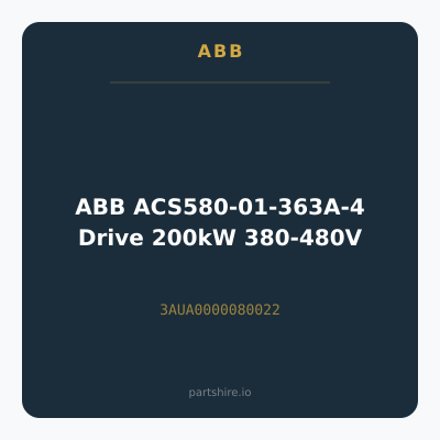 ABB ACS580-01-363A-4 Drive 200kW 380-480V