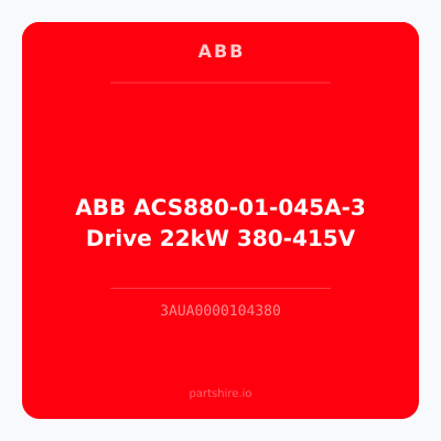 ABB ACS880-01-045A-3 Drive 22kW 380-415V