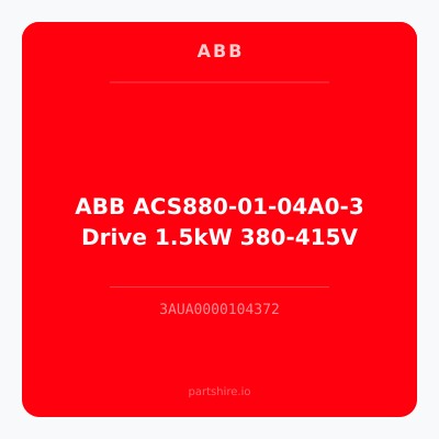 ABB ACS880-01-04A0-3 Drive 1.5kW 380-415V