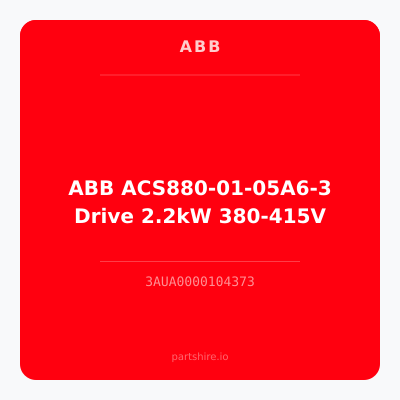 ABB ACS880-01-05A6-3 Drive 2.2kW 380-415V