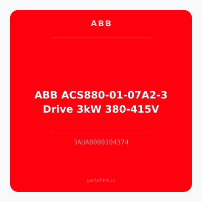 ABB ACS880-01-07A2-3 Drive 3kW 380-415V