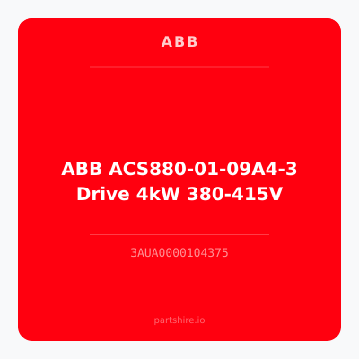ABB ACS880-01-09A4-3 Drive 4kW 380-415V