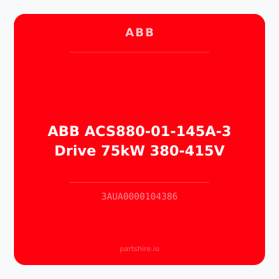 ABB ACS880-01-145A-3 Drive 75kW 380-415V