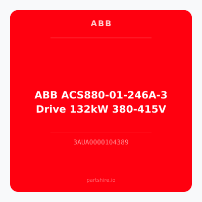ABB ACS880-01-246A-3 Drive 132kW 380-415V