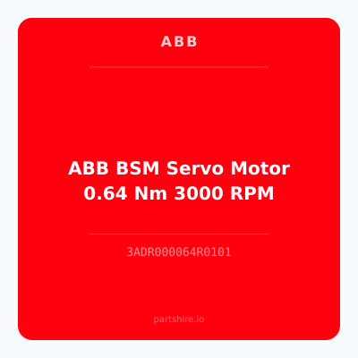 ABB BSM Servo Motor 0.64 Nm 3000 RPM