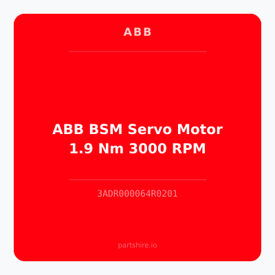 ABB BSM Servo Motor 1.9 Nm 3000 RPM