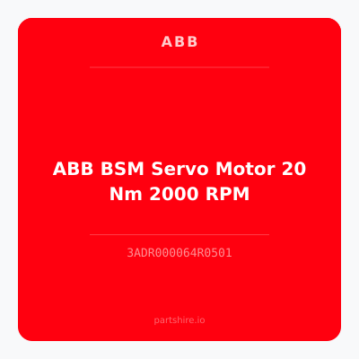 ABB BSM Servo Motor 20 Nm 2000 RPM