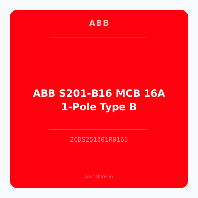 ABB S201-B16 MCB 16A 1-Pole Type B