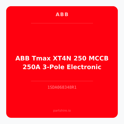 ABB Tmax XT4N 250 MCCB 250A 3-Pole Electronic