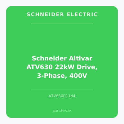 Schneider Altivar ATV630 22kW Drive, 3-Phase, 400V