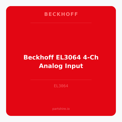 Beckhoff EL3064 4-Ch Analog Input