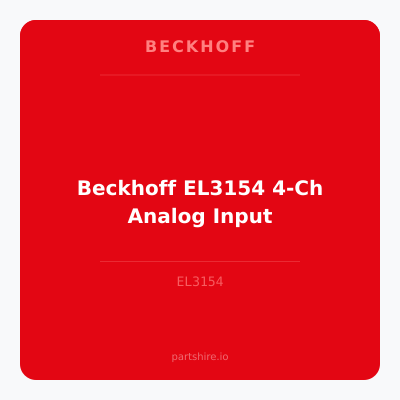 Beckhoff EL3154 4-Ch Analog Input