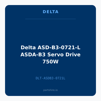 Delta ASD-B3-0721-L ASDA-B3 Servo Drive 750W