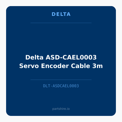 Delta ASD-CAEL0003 Servo Encoder Cable 3m