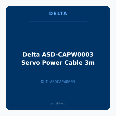 Delta ASD-CAPW0003 Servo Power Cable 3m