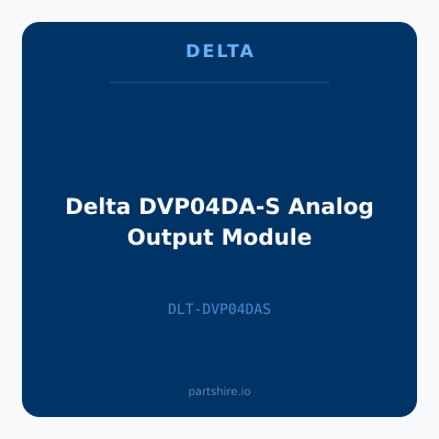 Delta DVP04DA-S Analog Output Module