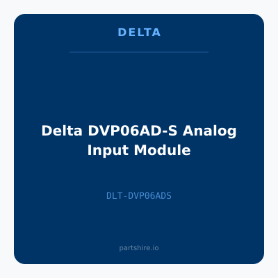 Delta DVP06AD-S Analog Input Module