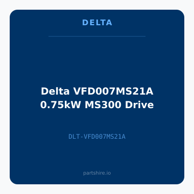 Delta VFD007MS21A 0.75kW MS300 Drive