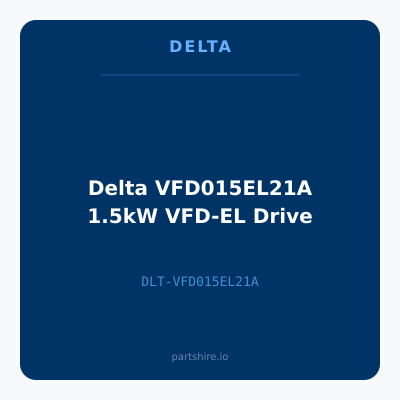 Delta VFD015EL21A 1.5kW VFD-EL Drive