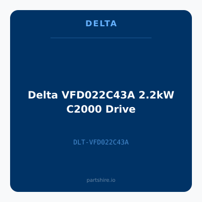 Delta VFD022C43A 2.2kW C2000 Drive