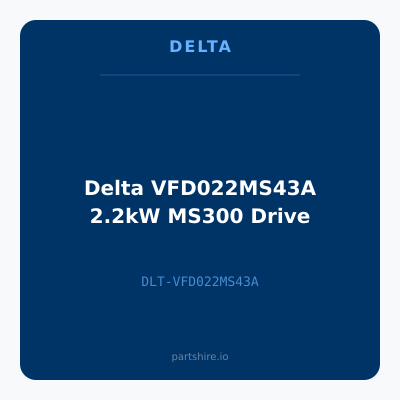 Delta VFD022MS43A 2.2kW MS300 Drive