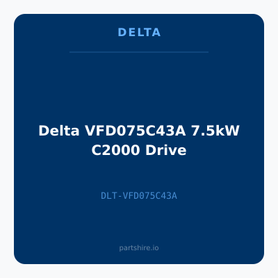 Delta VFD075C43A 7.5kW C2000 Drive