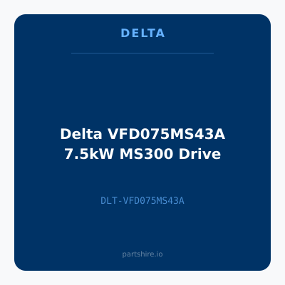 Delta VFD075MS43A 7.5kW MS300 Drive