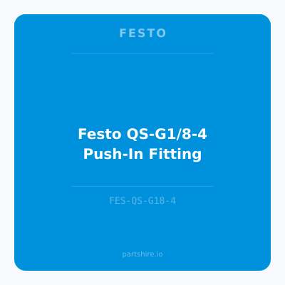 Festo QS-G1/8-4 Push-In Fitting