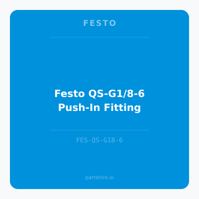 Festo QS-G1/8-6 Push-In Fitting