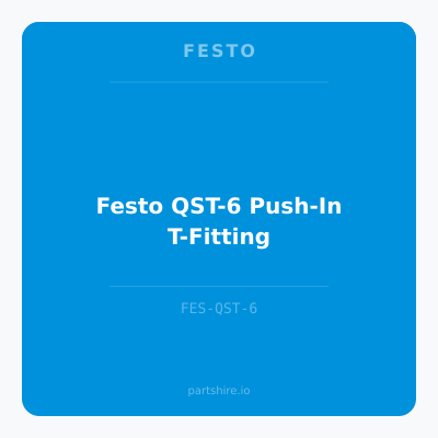 Festo QST-6 Push-In T-Fitting