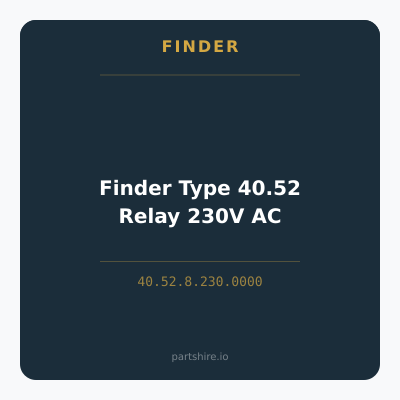 Finder Type 40.52 Relay 230V AC