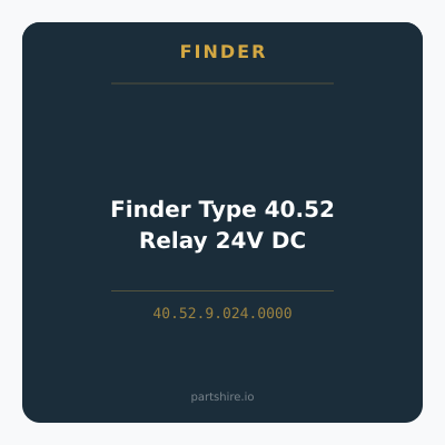 Finder Type 40.52 Relay 24V DC
