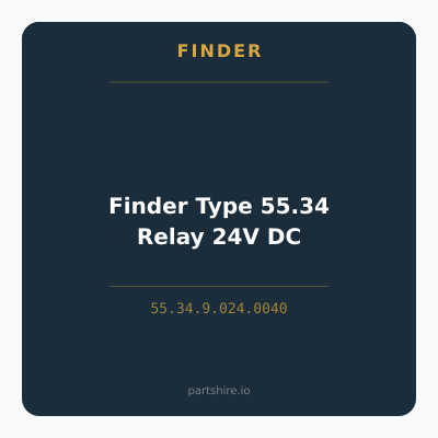 Finder Type 55.34 Relay 24V DC