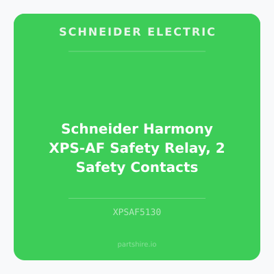 Schneider Harmony XPS-AF Safety Relay, 2 Safety Contacts