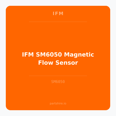 IFM SM6050 Magnetic Flow Sensor
