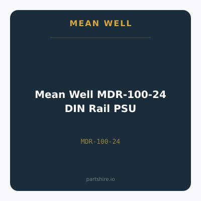 Mean Well MDR-100-24 DIN Rail PSU