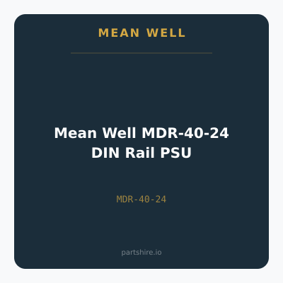 Mean Well MDR-40-24 DIN Rail PSU