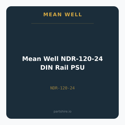 Mean Well NDR-120-24 DIN Rail PSU