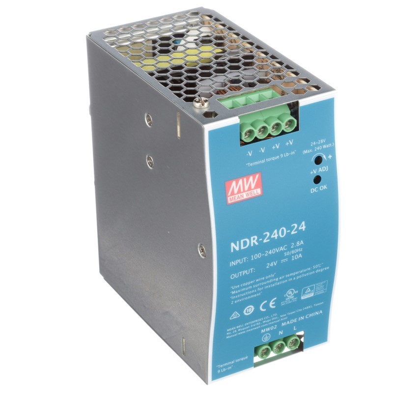 Mean Well NDR-240-24 DIN Rail PSU