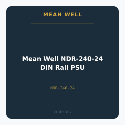 Mean Well NDR-240-24 DIN Rail PSU