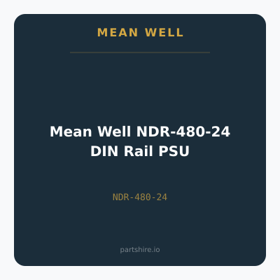 Mean Well NDR-480-24 DIN Rail PSU