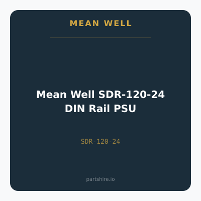 Mean Well SDR-120-24 DIN Rail PSU