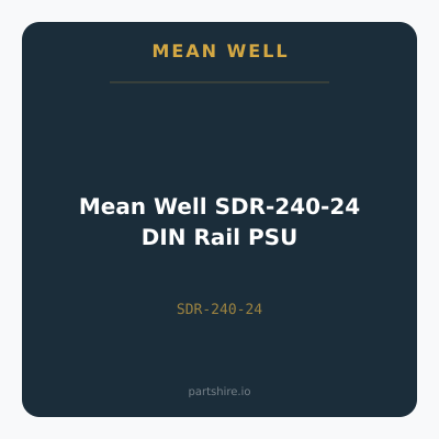 Mean Well SDR-240-24 DIN Rail PSU