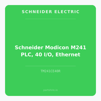 Schneider Modicon M241 PLC, 40 I/O, Ethernet