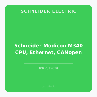 Schneider Modicon M340 CPU, Ethernet, CANopen