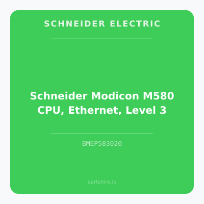 Schneider Modicon M580 CPU, Ethernet, Level 3